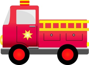 300x220 Fire Truck Clipart Cute