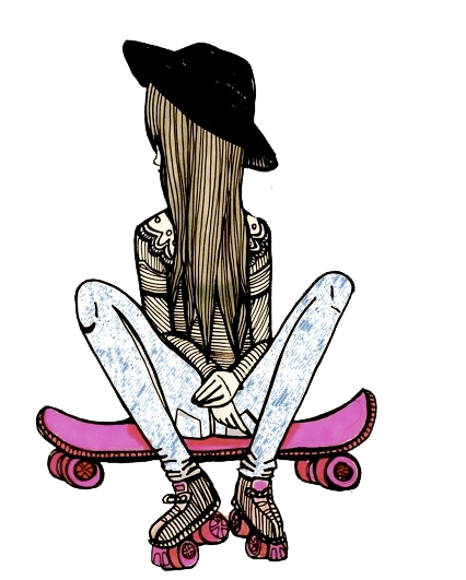 426x531 Vintage Girl Drawing