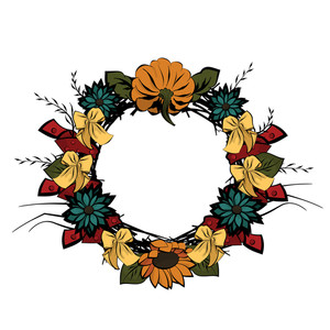 300x300 Vintage Floral Frame Vector Illustration Royalty Free Stock Image