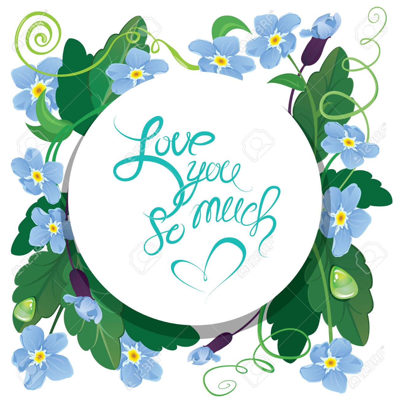 1300x1300 Vintage Holiday Card With Round White Frame Surrounded Forget