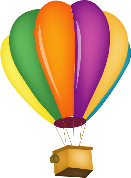 438x592 Hot Air Balloon Vector