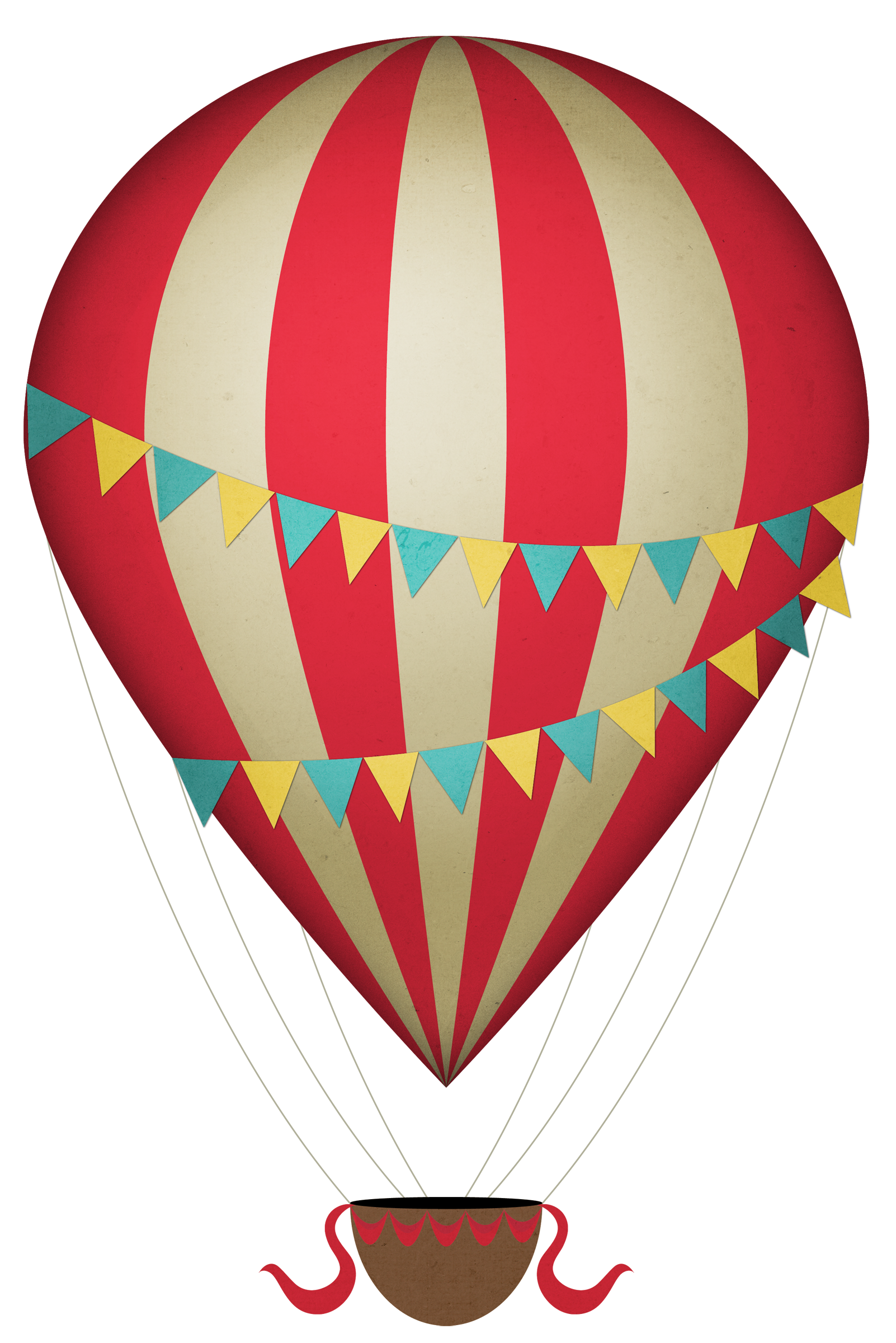 1602x2400 Vintage Hot Air Balloon Clip