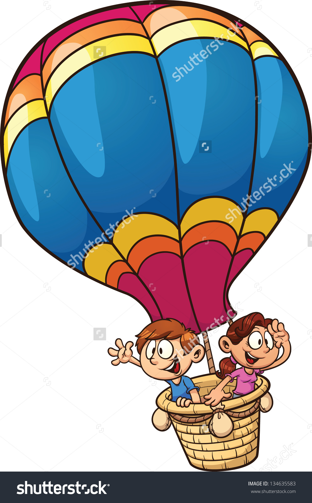 991x1600 Clipart Hot Air Balloon