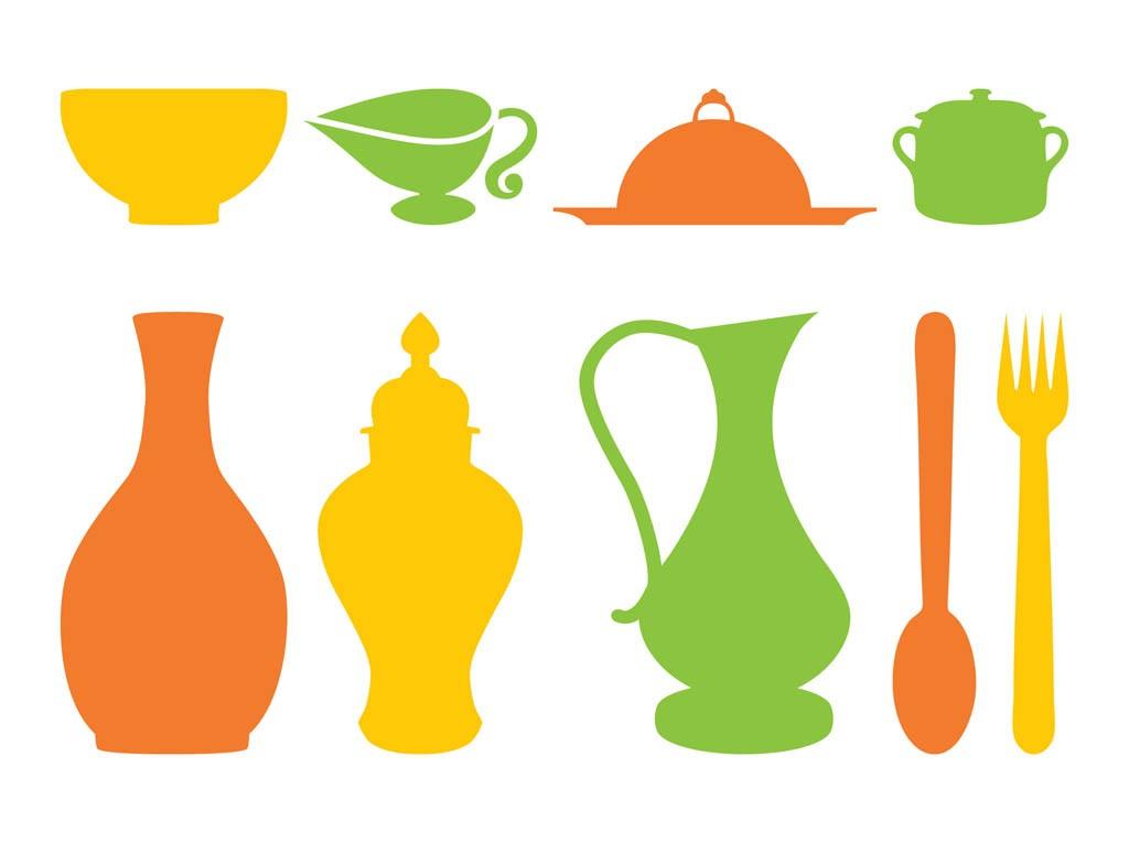 1024x765 Vintage Utensils Clipart