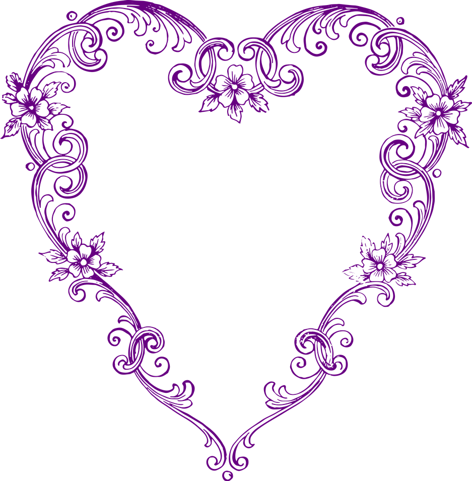 937x955 Heart Clipart Vintage