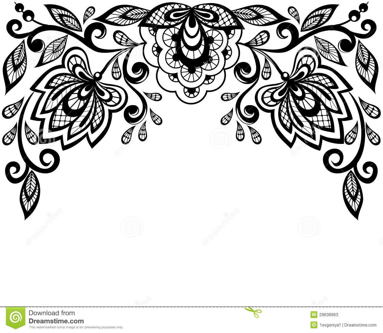 1300x1131 Lace Border Clipart