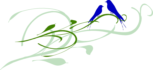 600x275 Kj Blue Love Birds Clip Art