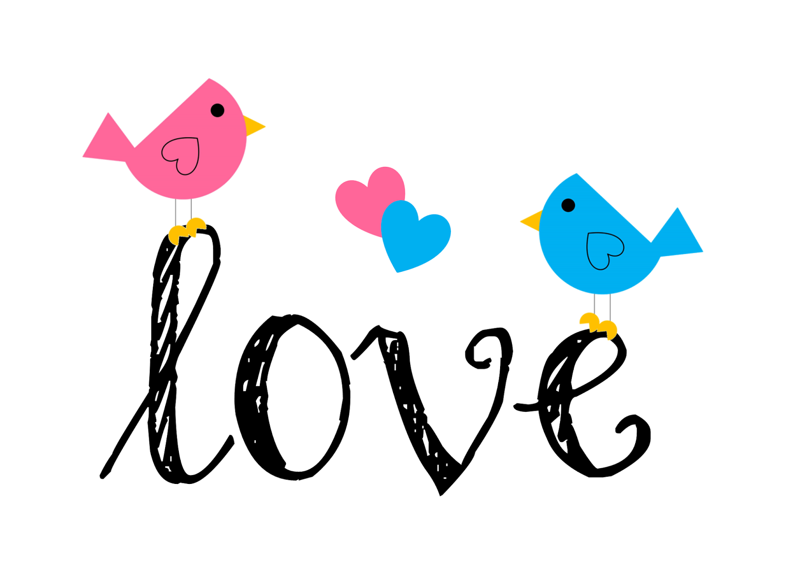 1600x1143 Love Birds Clipart