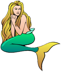 214x252 Vintage Mermaid Art Clipart Panda