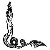 170x170 Vintage Mermaid Clipart