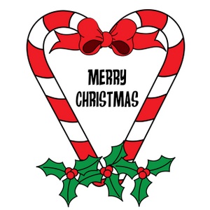 300x300 Merry Christmas Clipart Candy Cane