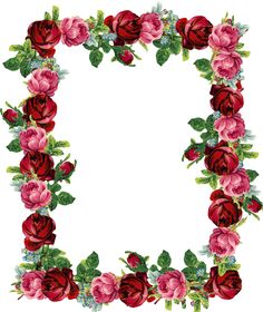 236x280 Rose Border Clip Art