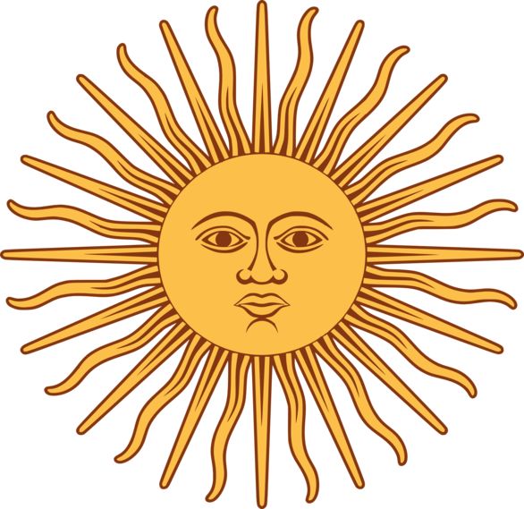586x569 Sun Clipart Retro