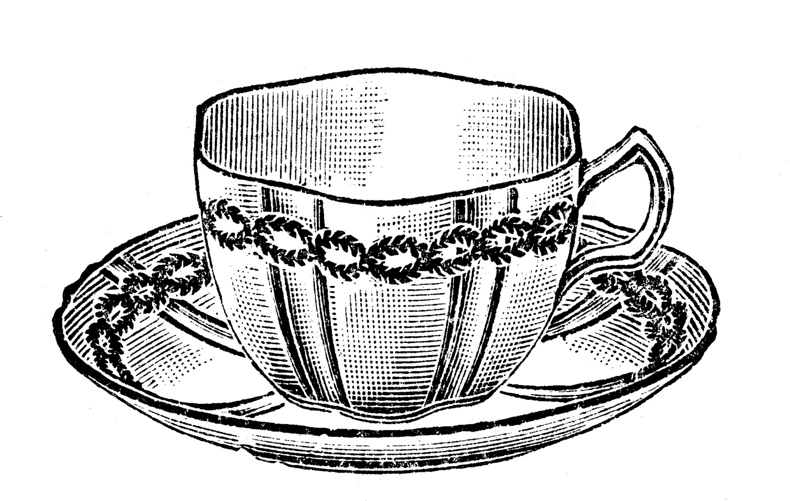 1600x1015 Tea Cup Clipart Old Fashioned