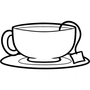 302x302 Drawn Tea Cup Sketch