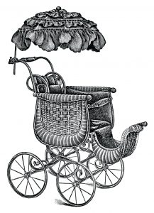 217x300 Ferrari Baby Strollers Old Catalogue Page Vintage Clip Art Antique