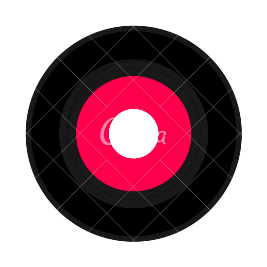 550x550 Vinyl Record Illustration