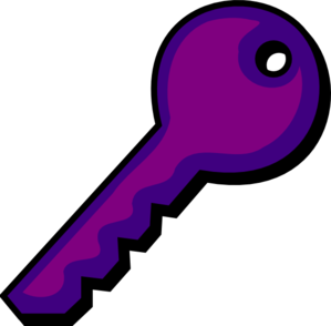 299x294 Purple Violet Key Clip Art