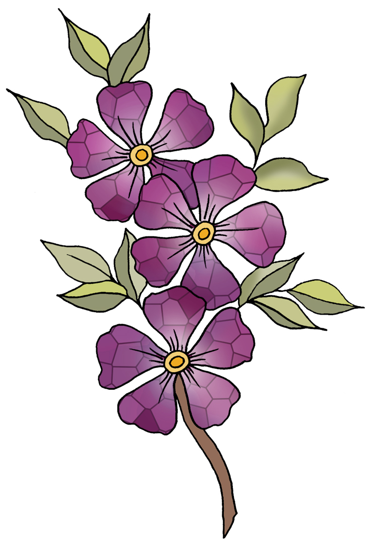 734x1085 Violet Clip Art