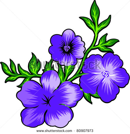 450x461 African Violet Clip Art