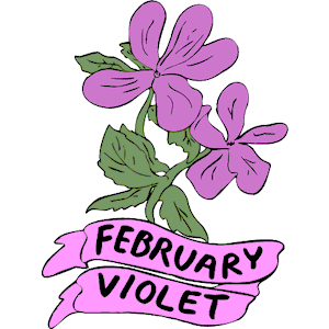 300x300 Violet Flower Clip Art