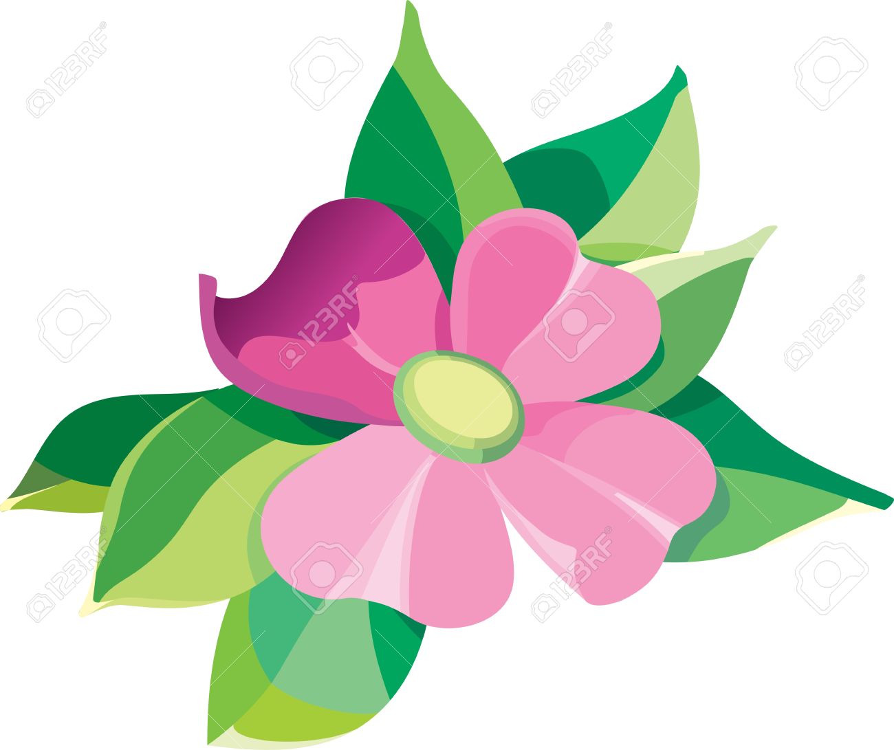 1300x1091 Petal Clipart Flower Leaves