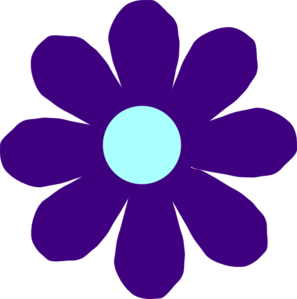 297x299 Violet Flower Clip Art