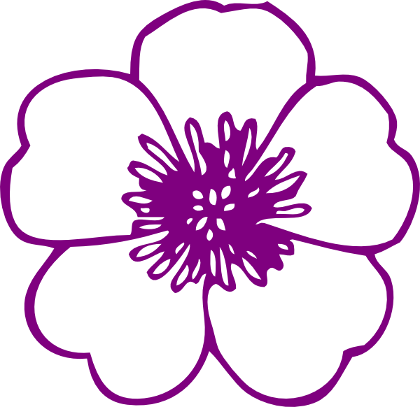 600x582 Violet Flower Clip Art