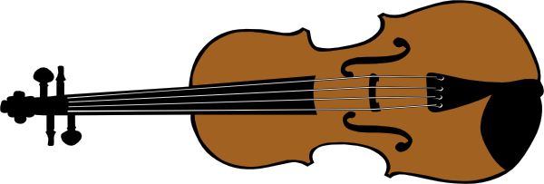 600x203 Violin Clip Art
