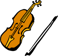 200x194 Cartoon Violin Clipart