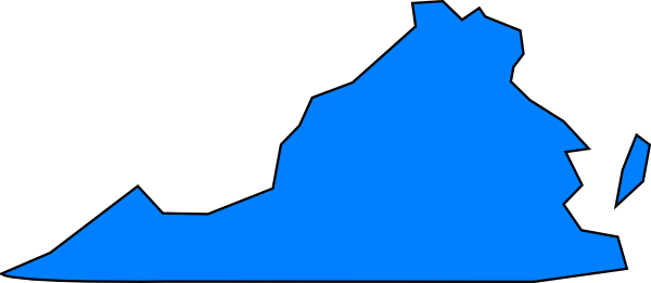 600x261 Virginia Blue Clip Art