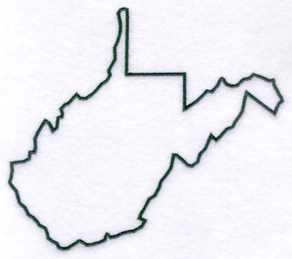 423x375 West Virginia Clipart