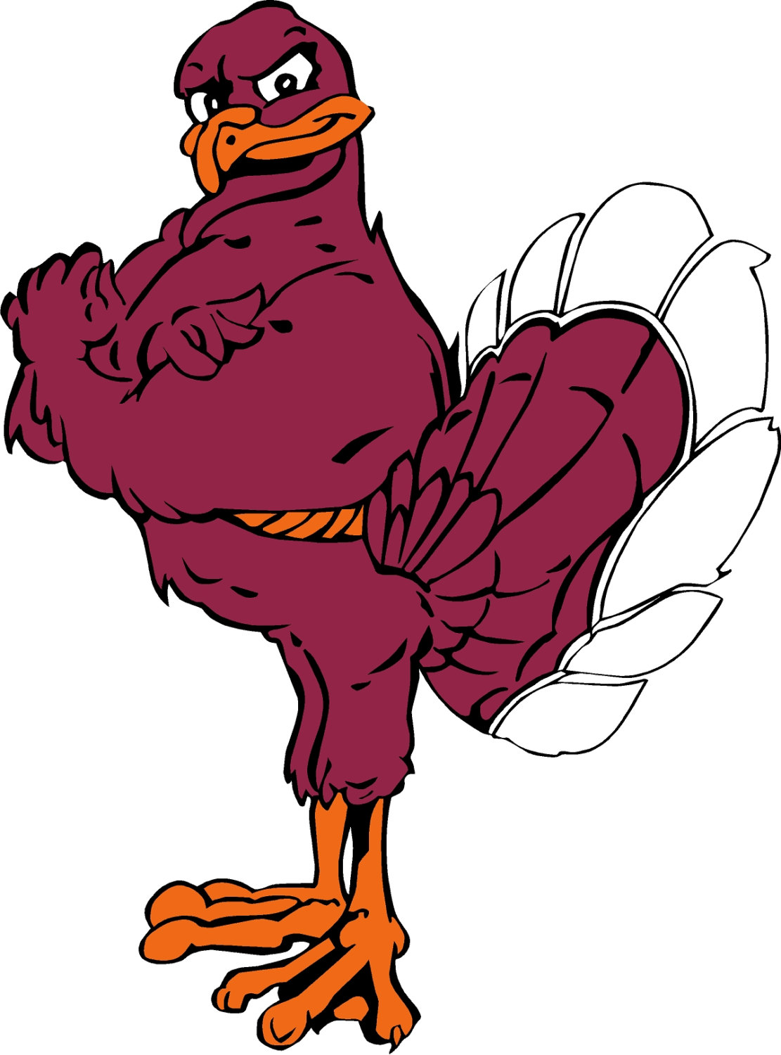 1111x1500 Hokie Bird Clipart