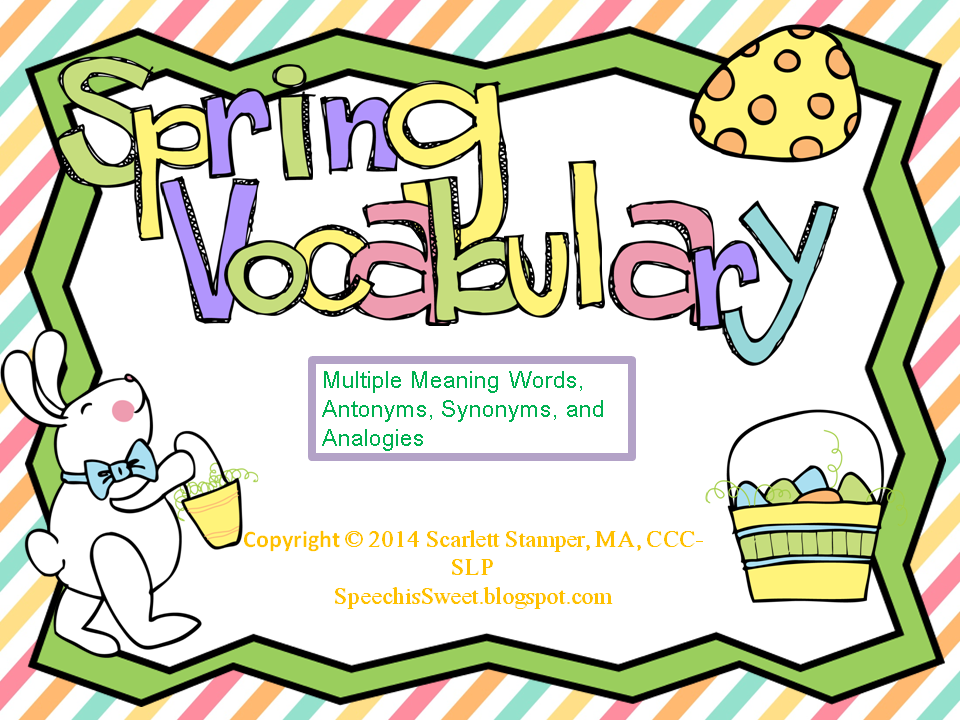 960x720 Speech Is Sweet Spring Into Vocabulary!!