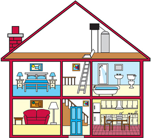 500x458 House Clipart Vocabulary
