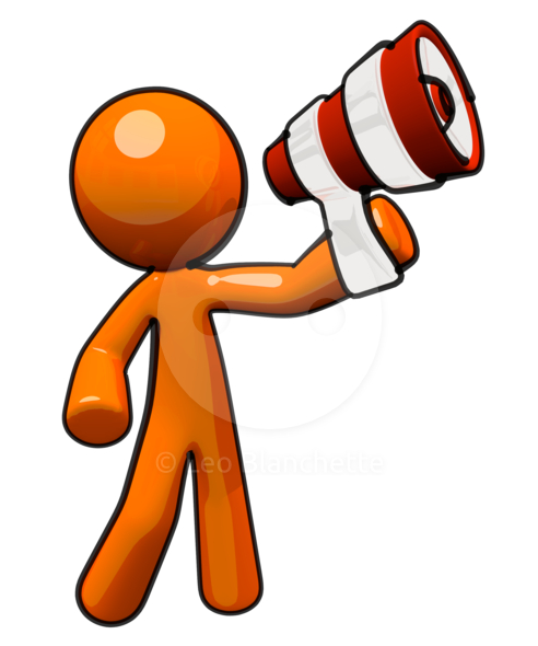 492x590 Yelling In Megaphone Clipart