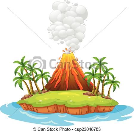 450x444 Volcano Area Clipart