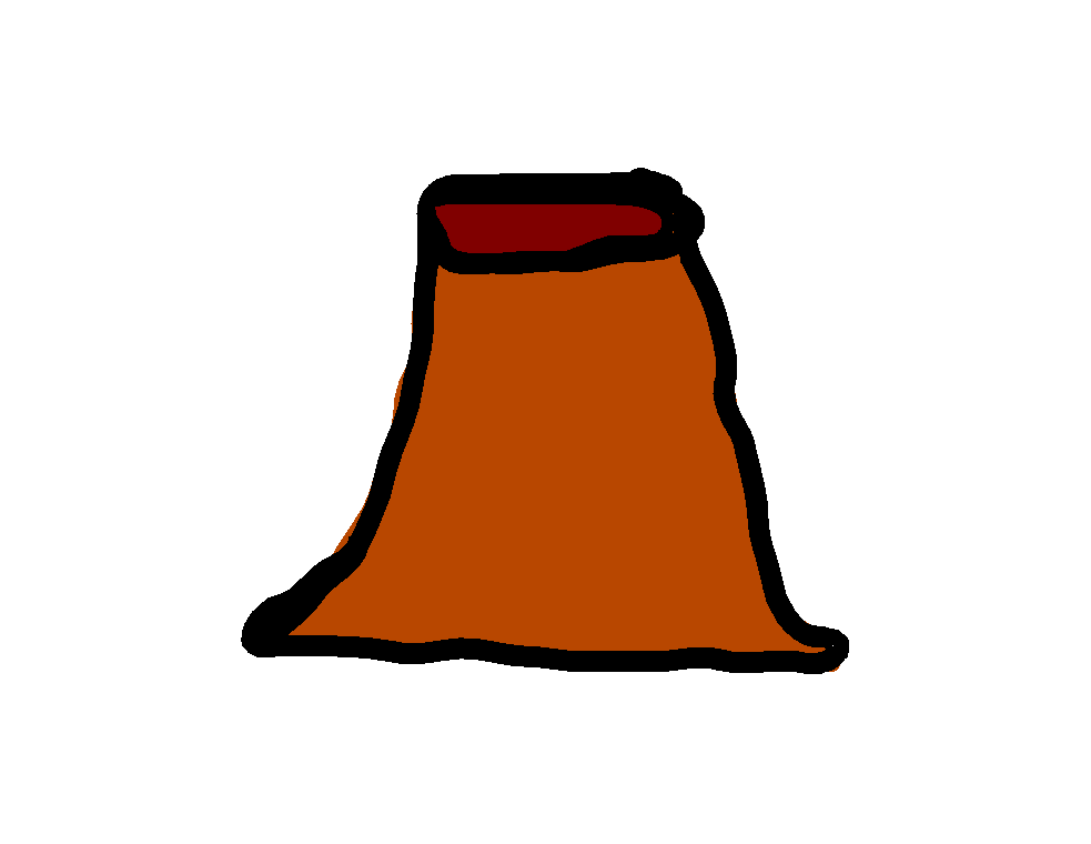 983x760 Volcano Clipart Animated Gif