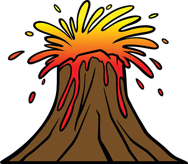 612x534 Volcano Clipart Brown