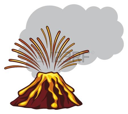450x399 Volcano Clipart Erruption