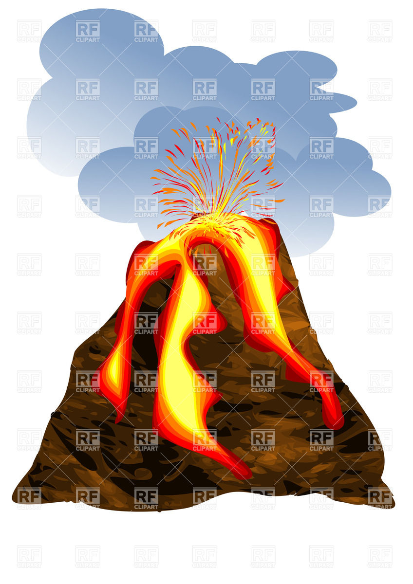 848x1200 Volcano Erupting