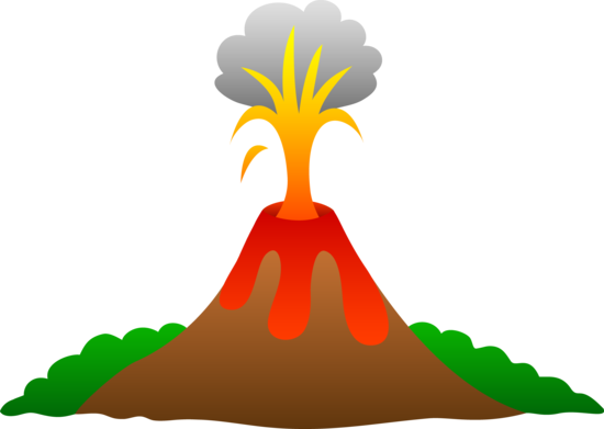 550x391 Volcano Clipart Panda