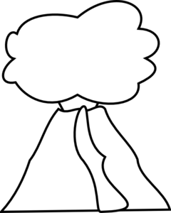 240x300 Volcano Clipart Black And White Free Images 3