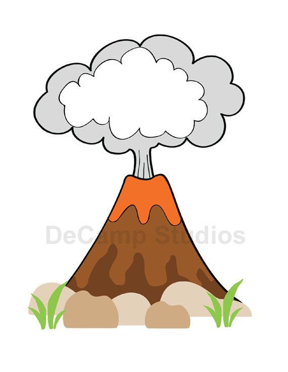 570x737 Volcano Clipart For Kid