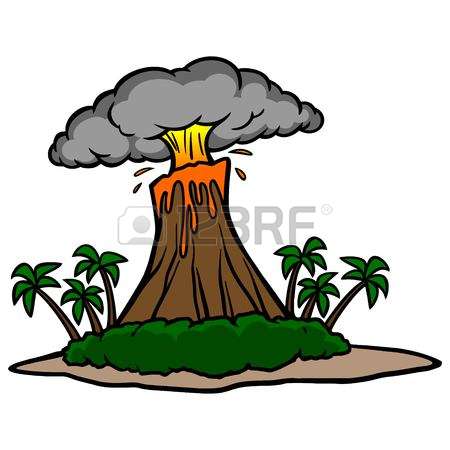 450x450 Volcano Clipart Cartoon