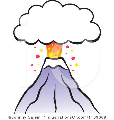 400x420 Explosion Clipart Volcano