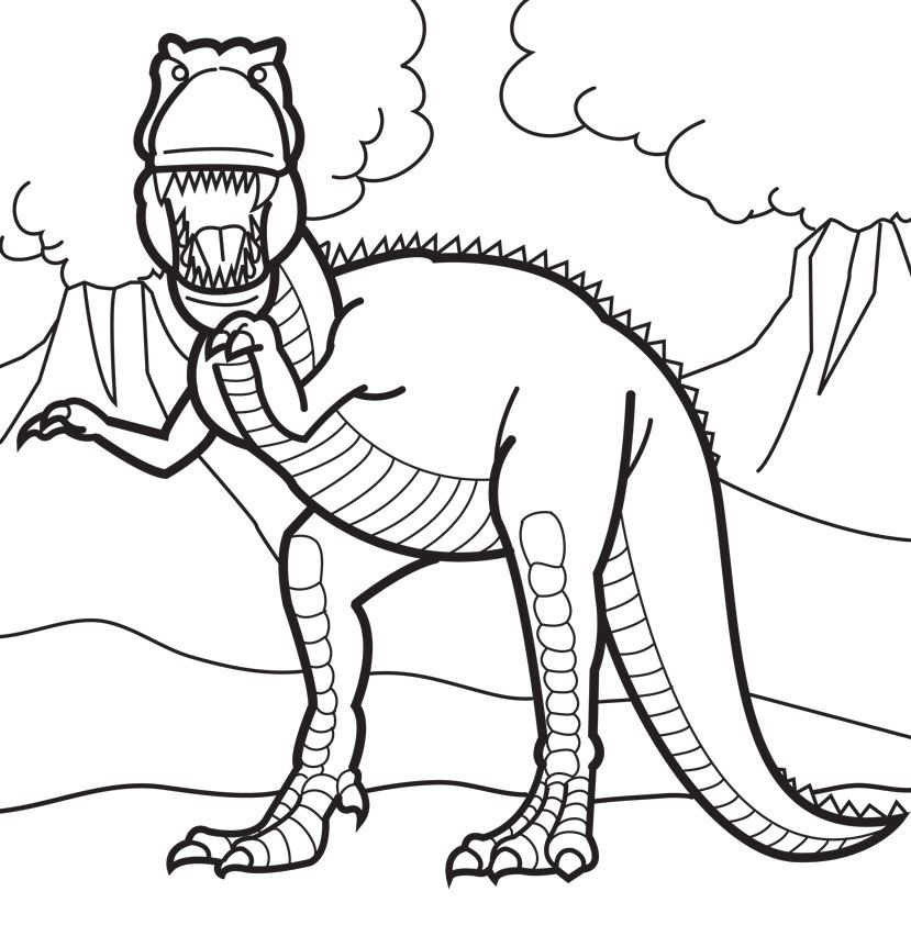 Volcano Coloring Pages