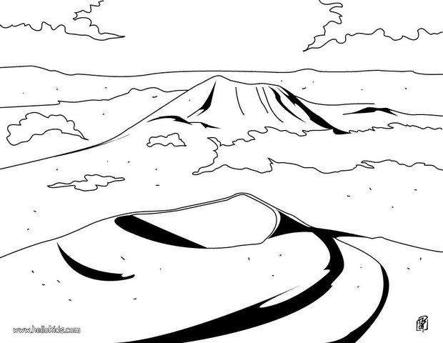 620x480 Auvergne Volcano Coloring Pages
