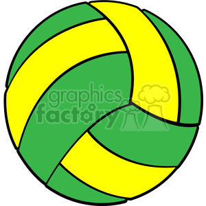 300x300 Royalty Free Sports Equipment Green Yellow Volleyball 398104