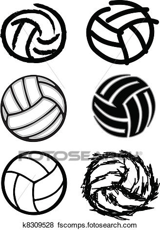 328x470 Clip Art Of Volleyball Ball Vector Image Icons K8309528